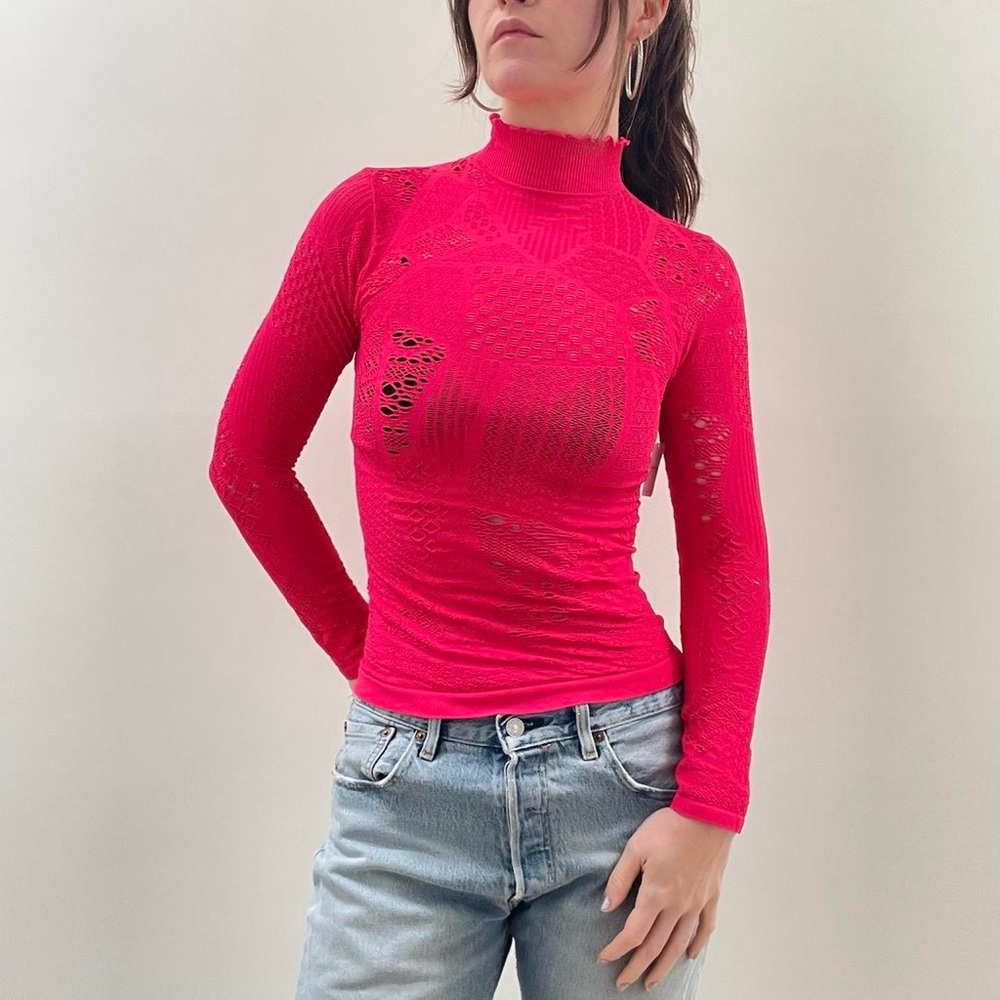 NWT free people lace long sleeve top
